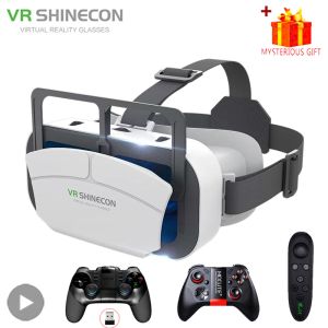 Enheter Virtual Reality VR Glasses Headset Viar Devices 3D Hjälmlinser Smart Goggles For Phone Smartphones Cell With Controller Viewer