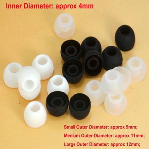 Ship 1000 Pairs Black White Transparent S M L Silicone InEar Earphone Headset Earbud Bud Tips Ear buds Eartips Earplug9938032