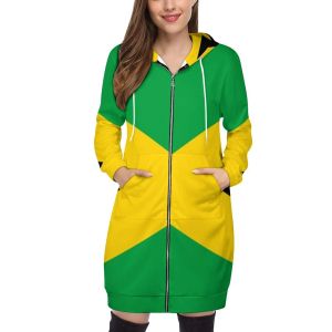 Sweatshirts Flag of Jamaica Fashion Women's Hoodies New Casual Hooded Sweatshirt Hoodies Sweatshirt Topps Jamaica Jamaican Island Caribbean