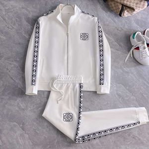 Novo conjunto esportivo casual moda masculina de duas peças cardigan oversized solto produtos europeus