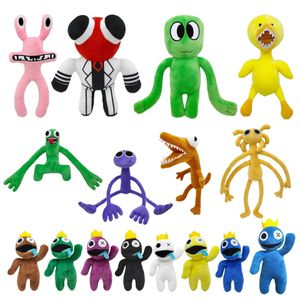 Roblox Rainbow Friends Plüschtier, Cartoon-Spielfigur, Puppe, Kawaii, blaues Monster, weiches Stofftierspielzeug für Kinderfans