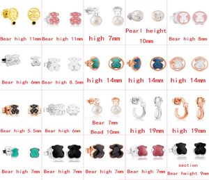Fahmi 2022 925 prata esterlina bonito urso brincos moda clássico brincos perfurados fabricante de jóias whole7927206