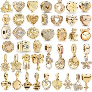 Hot Jewelry Beaded Gold Plated Love Tree Bell Pendant New Diy Bracelets Necklaces Accessories Boutique Designer Women Jewelry Components Wholesale