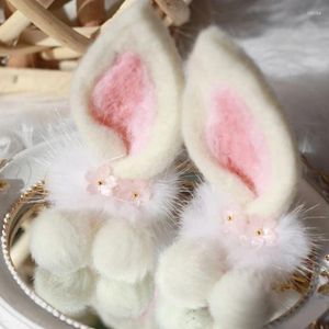Party Supplies Ears Hair Clips Cute Plush For All-Age Easter Costume Cosplay Women Girls Accessories Drop