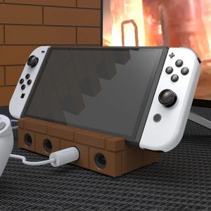 Ständer Spielekonsole Griff Konverter USB HUB Ausgang Spiel Griff Konverter Multifunktions-Projektionsbasis für Nintendo Switch/OLED/NGC