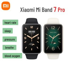 Devices Xiaomi Mi Band 7 Pro Smart Bracelet AMOLED Screen GPS Blood Oxygen Fitness Traker Waterproof Xiaomi Smart Band 7