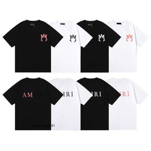 designer A Miri mens tshirt womens t shirt Couple Street Fashion Brand Shirt Print Amirs Short Sleeve Casual Loose Mens T-shirt Round Neck Size S-XL