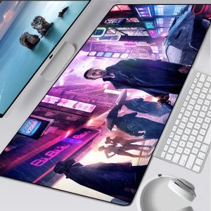 パッドブレードランナー2049ラージゲーミングマウスパッドマウスパッドPCゲーマーマウスマットラップトップ藤マウスカーペットキーボードマットデスクパッド