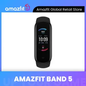 أجهزة Global Amazfit Band 5 Smart Smart Bracelet Pitness Pracel Color Display Pitness Tracker PT5.0 Sport Smart Wristband