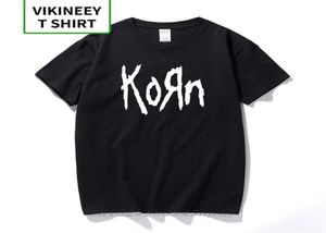 magliette da uomo moda manica corta Korn Rock band Lettera T Shirt in cotone High Street Tee Shirts Plus Size 2204231992151