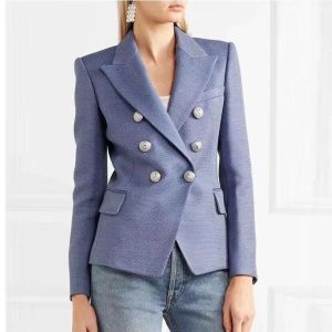 Blazers de alta qualidade mais recente moda 2023 designer blazer blazer feminino bastão de leão de peito duplo jaqueta blazer