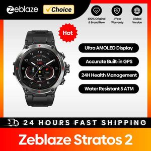 Outros relógios Zeblaze Stratos 2 GPS Inteligente AMOLED Display Monitor de saúde 24 horas 5 ATM Bateria de longa duração Inteligente Q240301