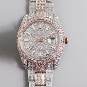 Diamond Watch Designer يشاهد الرجال الآليين الميكانيكيين 2824 حركة سوار مقاوم للماء الياقوت الفولاذ المقاوم للصدأ 40 مم هدية Montre de Luxe هدية