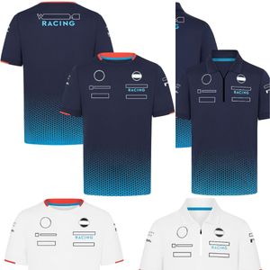 2024 F1 Racing Mens Team T-shirt Formuła 1 Race Race Race Zip Polo Shirt T-shirt Nowi sezon fani T-shirty Unisex Jersey Plus Size Custom