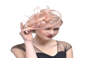 Kapelusze ślubne pióro fascynator ręcznie wykonane włosy ptak nosy w zasilanie kapelusz ślubny fascynatory fascynatory feminy kwiaty na WEDDI2308579