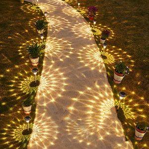 Solar Lawn street lampLED light IP44 Waterproof Lawn decorative lights Energy Saving Courtyard lights Garden Ground mounted lamp