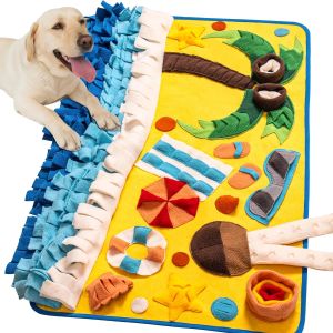 Mats Mewoofun 15 Training Elements Pet Dog Snuffle Mat Smell Training and Slow Eating Sniffing Pad Dog Puzzle Toy Washable Carpet