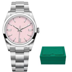 Bayan kutu tasarımcısı kadınlar için izler erkekler erkekler renkli kadranlar orologi otomatik AAA reloj 31/36/41mm boyutlu paslanmaz çelik su geçirmez safir Montre de Luxe