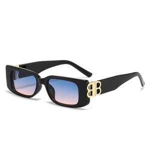 Moda 2024 quente linha b óculos de sol casuais luxo pequena caixa bb óculos personalizados para mulher