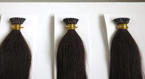 Brazilian Hair Keratin I Tip Straight Prebonded Human Hair Extensions 20 inch 1Gramstrand 9 colors6964543