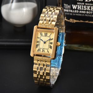 Luxury Womens Tank Watch Square Watches Diamond Premium Quartz Movement Stainless Steel Bracelet Sapphire Glass Waterproof women Wristwatches #GD645