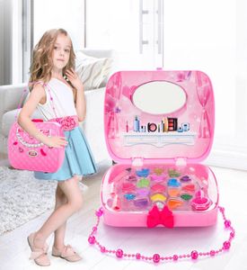 Kid Makeup Set Toys Suitcase Dressing Cosmetics Girls Toy Plastic Beauty Safety Pretend Play Children Girl Makeup Games Gifts 21031874976