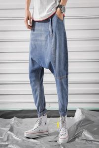 Mężczyźni Jean Baggy Denim Spods Classic Style Niski krocze dżinsy Hip Hop Street Dance Spodni plus size Joggers Plus Size 5xl Y2008609406