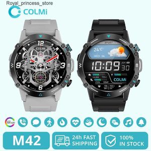 Other Watches COLMI M42 Intelligent 1.43-inch AMOLED Display Sport Mode Voice Call Intelligent Mens and Womens Military Resilience Q240301