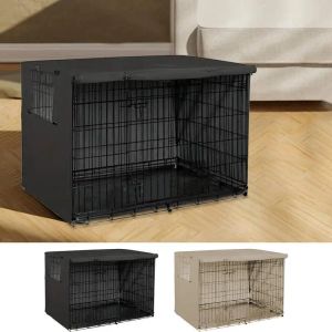 Covers Pet Cage Cover Waterproof Pet Crate Cover Oxford Windproof Dog Kennel Cover Pet Cage Cover For Indoor Outdoor Crates pet supplie