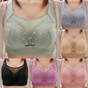 Reggiseni con chiusura frontale per donna Comfort senza fili, copertura totale, sonno da donna senza spalline