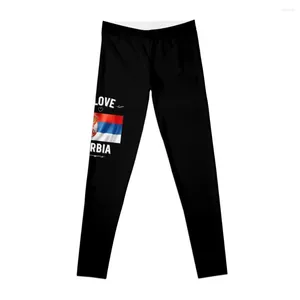 Active Pants I Love Serbia Leggings Sportswear Woman Gym 2024 Women's Womens
