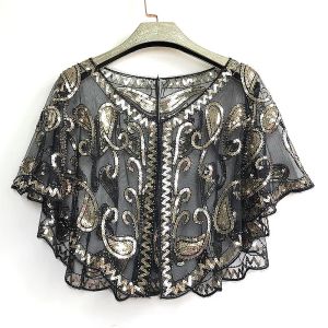 Shirt Summer Sequined Capes Women Blouse Shirt Harajuku Poncho Ladies Shirts Blusa Camisas Fashion Party Tops Woman Clothes Robe Mujer