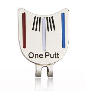 Golf Ball Marker Hat Clip With Magnet Position Mark One Putt Putting Alignment Aiming Cap Clips7757840