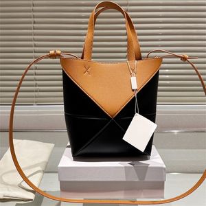 Mini Fold Shoulder Bags designer bag woman handbag luxury crossbody tote bag fashion geometric totes purses Letters Leather 2024