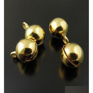 Charms 1000 Pcs 6Mm Gold Plated Jingle Bell Dangle Charms With Loop Small Bells Fit Festival Jewelry Pendants Charm Beads9828725 Drop Dhkan