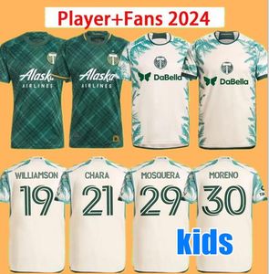 2024 Portland Timbers Soccer Jerseys Fc Home Away Fan Wersja Wersja piłkarska 23 24 25 mężczyzn Kit Kit Paredes Evander Mora Mora Mora Antony Loria Ayala Walliamson