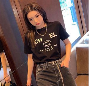 高度なバージョンのTシャツフランストレンディ服2 cレターグラフィックプリントカップルファッションコットンラウンドネックxxxl 4xl半袖トップスデザイナーTEES4233445