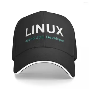 Ballkappen Linux Open SUSE Developer Computer Programmer Code Sonnenschutzkappe Sonnenblende Hip Hop Cowboyhut Schirmmützen