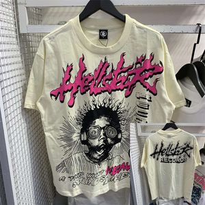 T-shirt T-shirty HellStar Mens and Womens Designer Modne druk z krótkim rękawem z unikalnym wzorem Design Hip Hop T-shirts Bluet Essentialsweatshirts 667