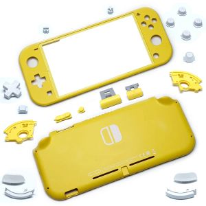 Чехлы Сменный пластиковый корпус Корпус Кнопки для консоли Nintendo Switch Lite Передняя и задняя крышка лицевой панели Желтый