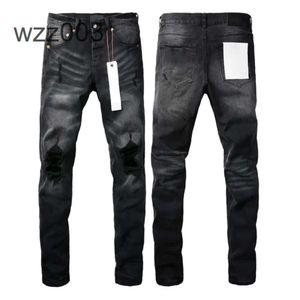 2024Designer Mens Purple Jeans för Mens denim Pants Fashion Womens Purple-varumärket Trender Ejressed Black Ripped Biker Slim Fit Motorcykel Sweatpants3xl3