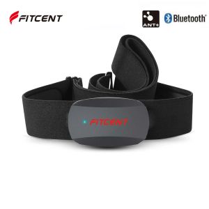 Utrustning HR -sensor Bröstband Hjärtfrekvensmonitor Band Bluetooth 5.0 Ant+ IP67 Vattentät bälte Realtime Hjärtfrekvens Data Runninng Sport