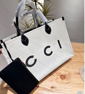 Lüks Tasarımcı Orijinal Tote Çanta Kadınlar Klasik Kapasiteli Alışveriş Çantası Banliyö Tuval Çantası Tek Omuz Crossbody Tote Çanta