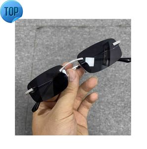 10k Gold Hip Hop Branded Jewelry Rapper Iced Out Men Glasses Bling CVD HPHT Lab Moissanite Diamond Sunglasses