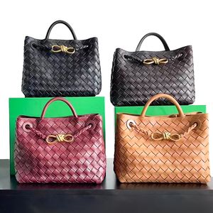 Designer Bag Weave Leather Woven Tote Andiamo Bag Strap Womens Mens till och med resekopplingstrand Butikpåsar Lyxig handväska Cross Body Lady Bagage Topphandtag axelpåsar