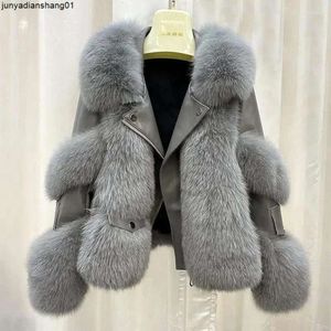 여자 가죽 겨울 여자 모피 모방 코트 두껍고 따뜻한 품질의 긴 소매 패션 짧은 재킷
