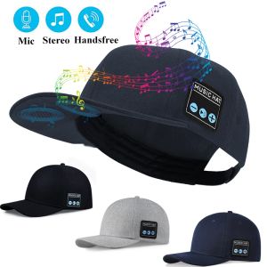 Högtalare trådlös musikhatt utomhus stereo bluetooth headset högtalare sport solskade baseball hatt handfree call musik spelare med mic