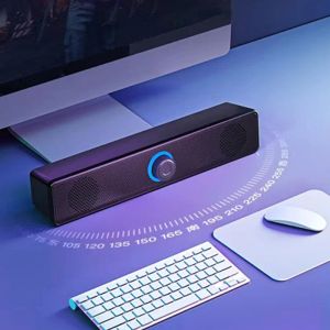 Altoparlanti per PC Soundbar cablato e wireless Bluetooth Speaker USB Powered Soundbar per laptop PC Theater TV Aux 3,5 mm