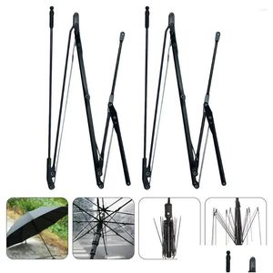 Ombrelli 2 set Accessori per ombrelli Parti di riparazione Riparazione di costole Componenti pieghevoli per consegna di gocce di ferro Dhax2