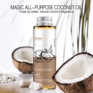 Massageador 100ml óleo de coco corpo argan azeitona essencial massagem soro puro prego cabelo hidratante seco nutrir cuidados de inverno beleza saúde